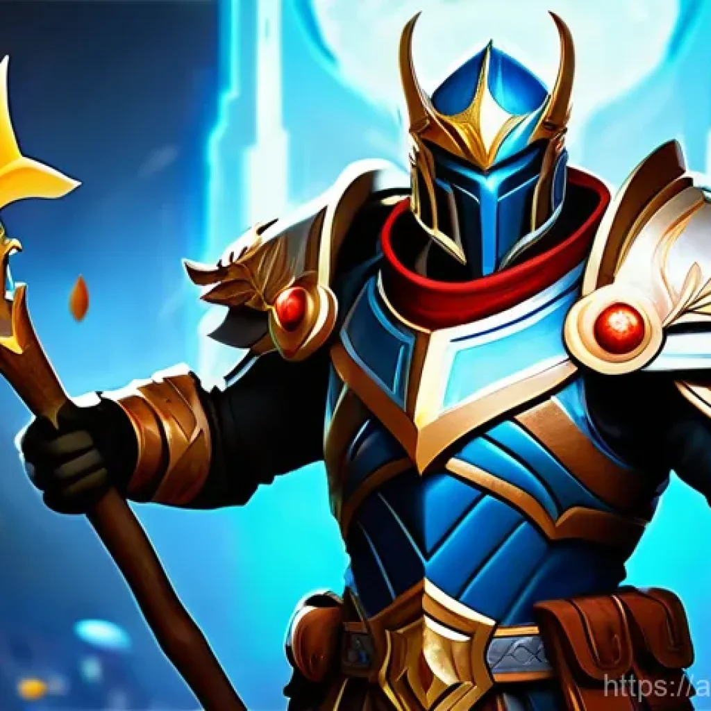 도타2 무료 스킨 얻는 방법 - **A DOTA 2 hero, fully clad in magnificent, intricately detailed fantasy armor with a vibrant season...